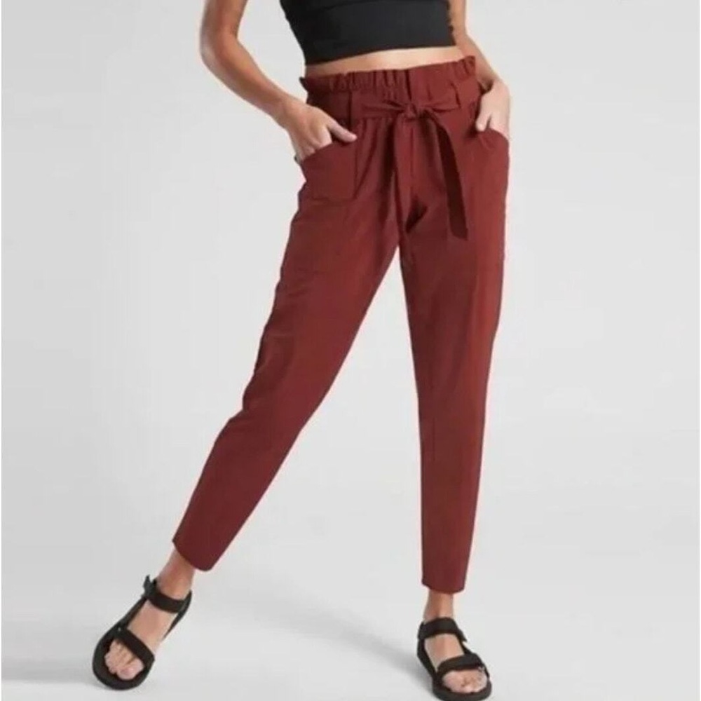 Athleta Skyline II Paperbag High Waisted Belted Ankle Pants | 2